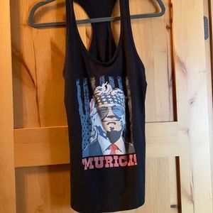 Donald trump Racerback murica tank
